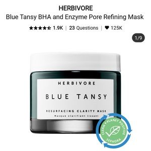 HERBIVORE Blue Tansy Invisible Pores Resurfacing Clarity Face Mask